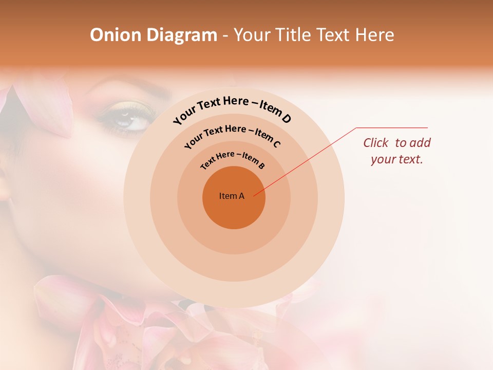 Background Brunette Head PowerPoint Template