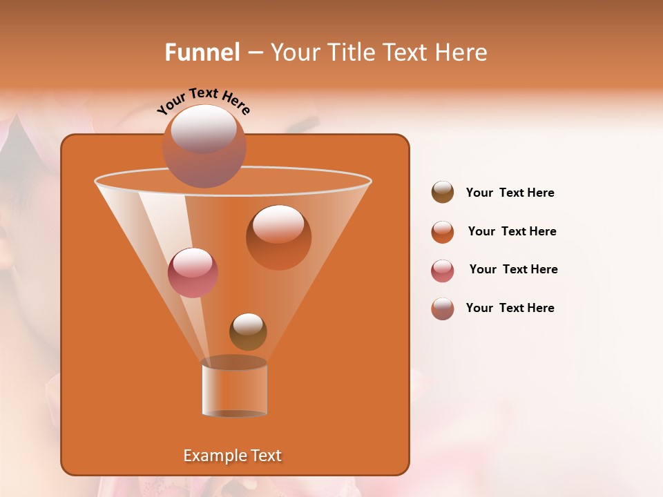 Background Brunette Head PowerPoint Template