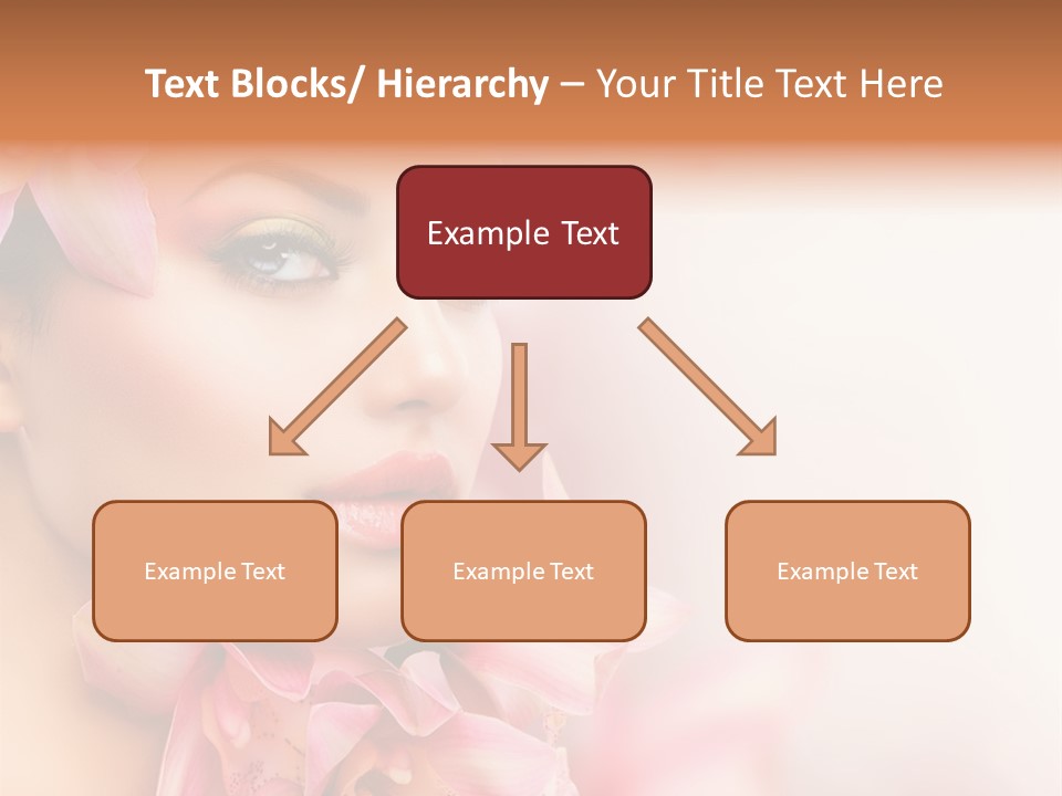 Background Brunette Head PowerPoint Template