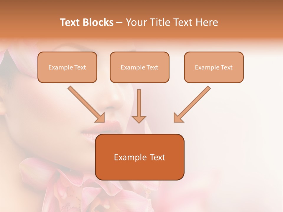 Background Brunette Head PowerPoint Template