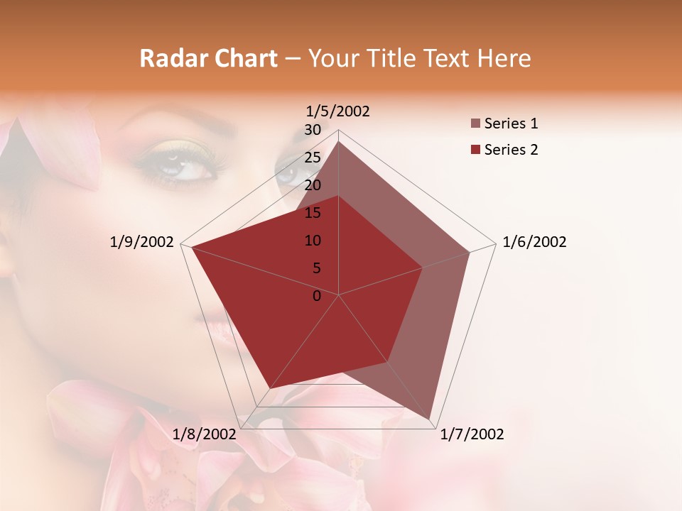 Background Brunette Head PowerPoint Template