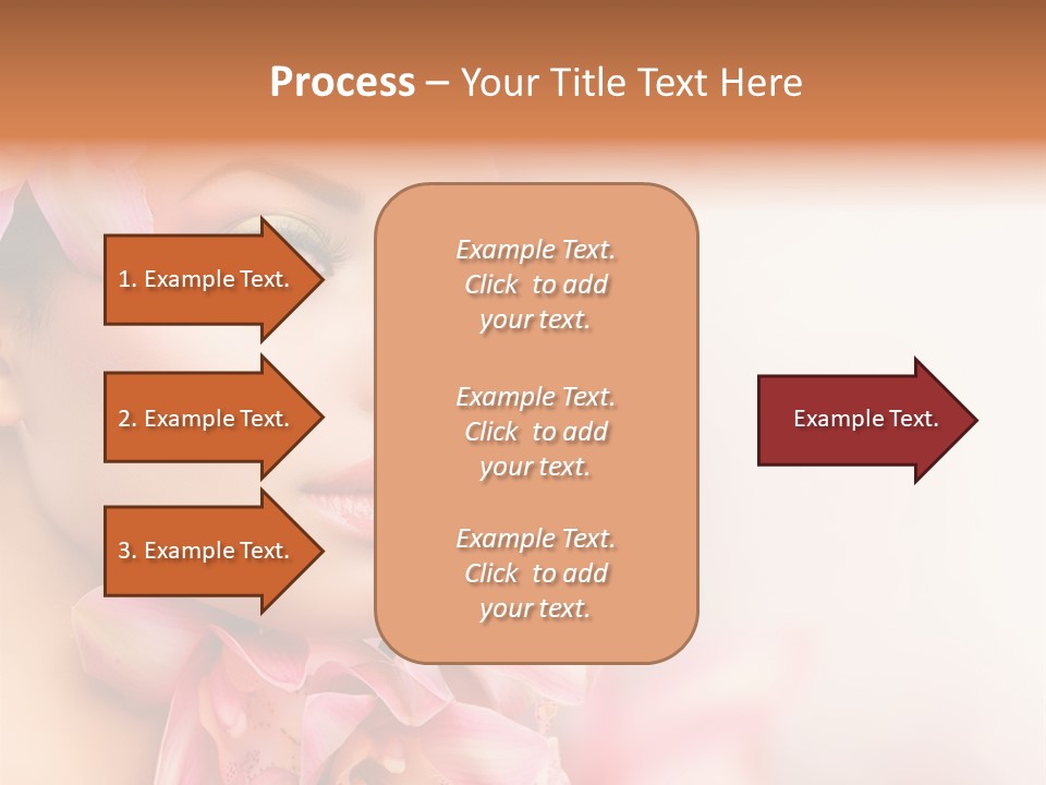 Background Brunette Head PowerPoint Template