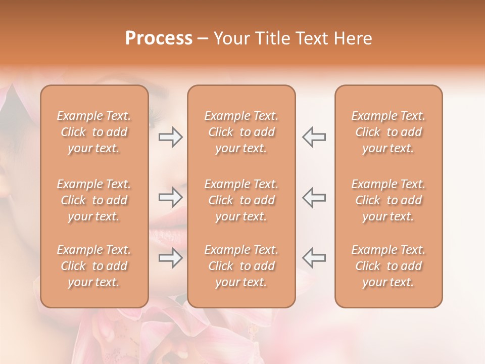 Background Brunette Head PowerPoint Template