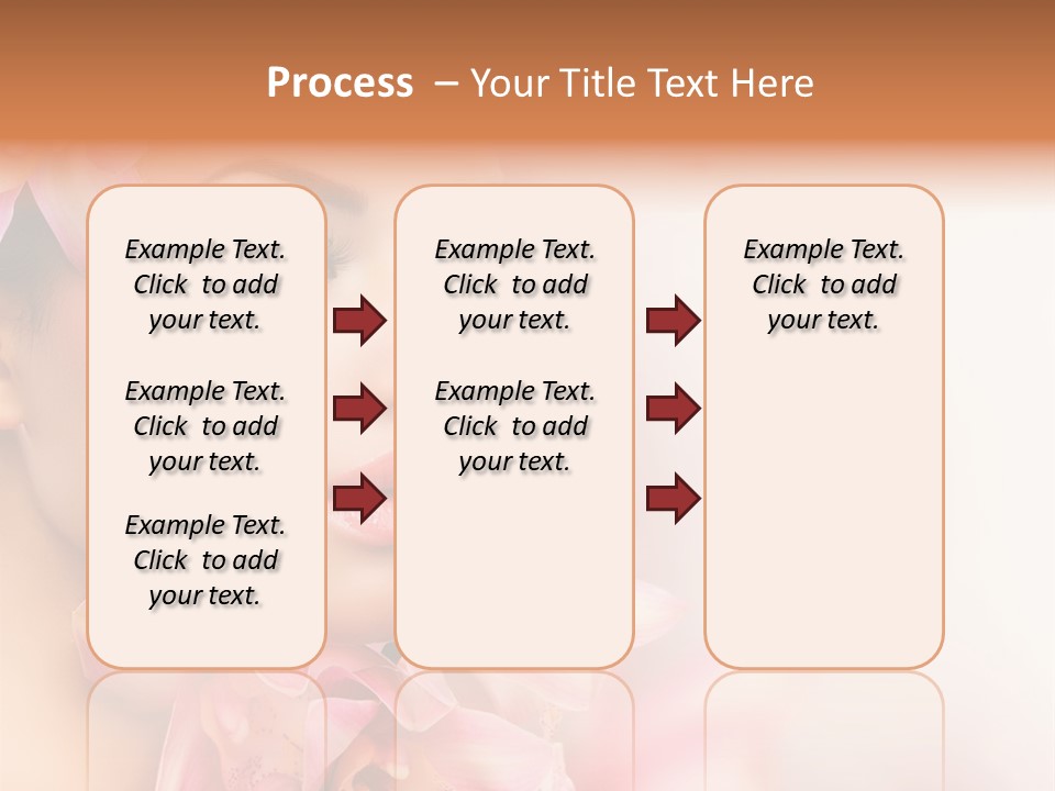 Background Brunette Head PowerPoint Template