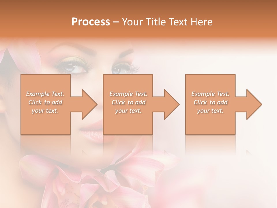 Background Brunette Head PowerPoint Template