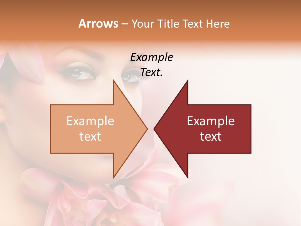 Background Brunette Head PowerPoint Template