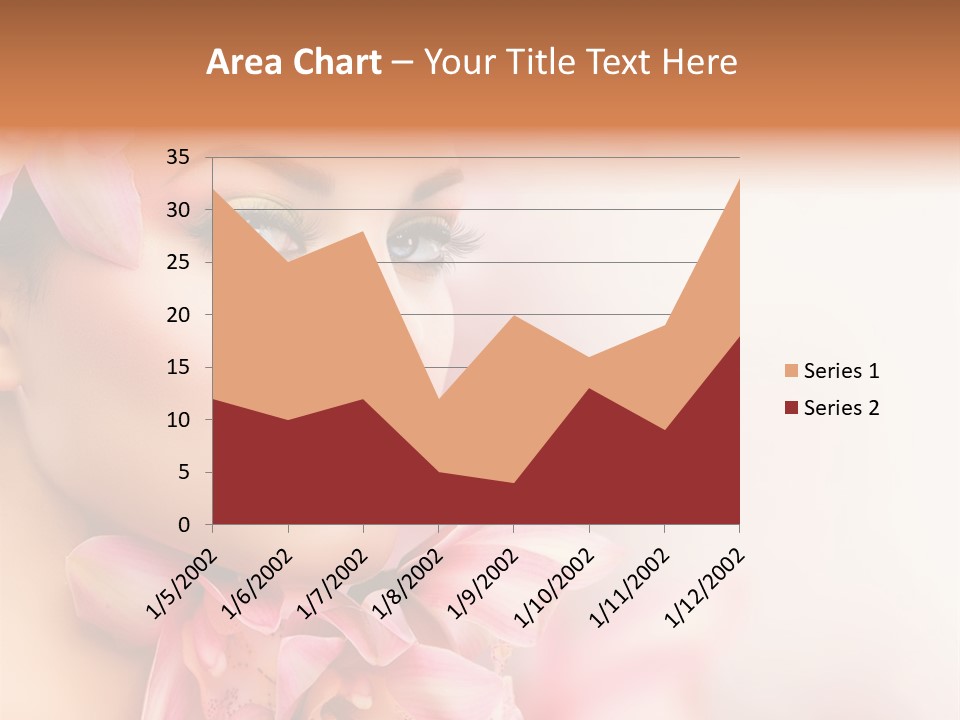 Background Brunette Head PowerPoint Template