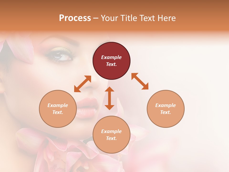 Background Brunette Head PowerPoint Template