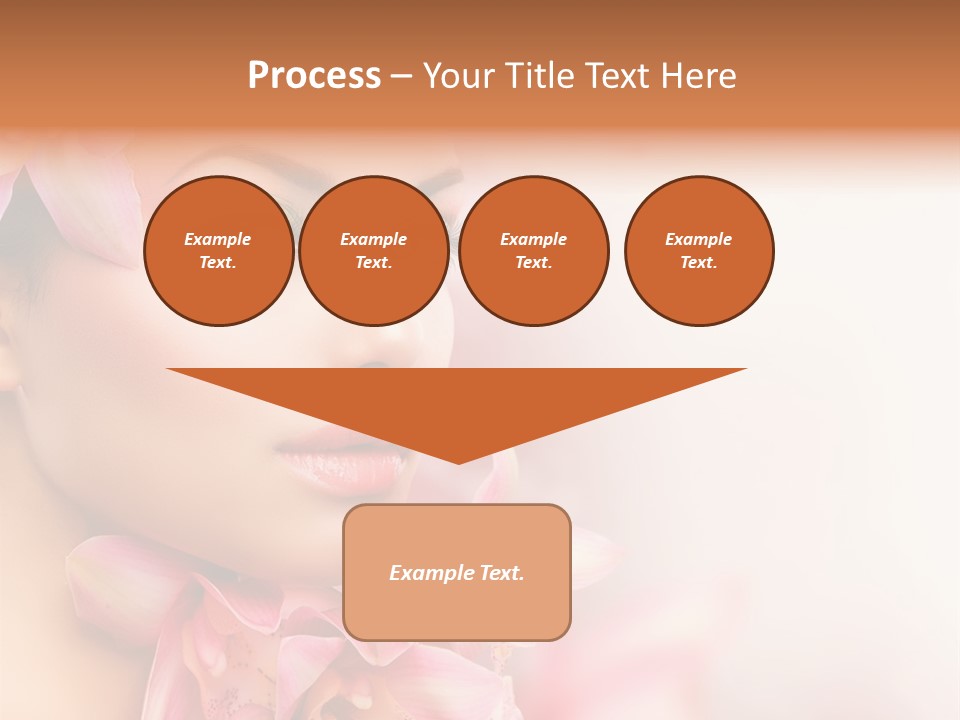 Background Brunette Head PowerPoint Template