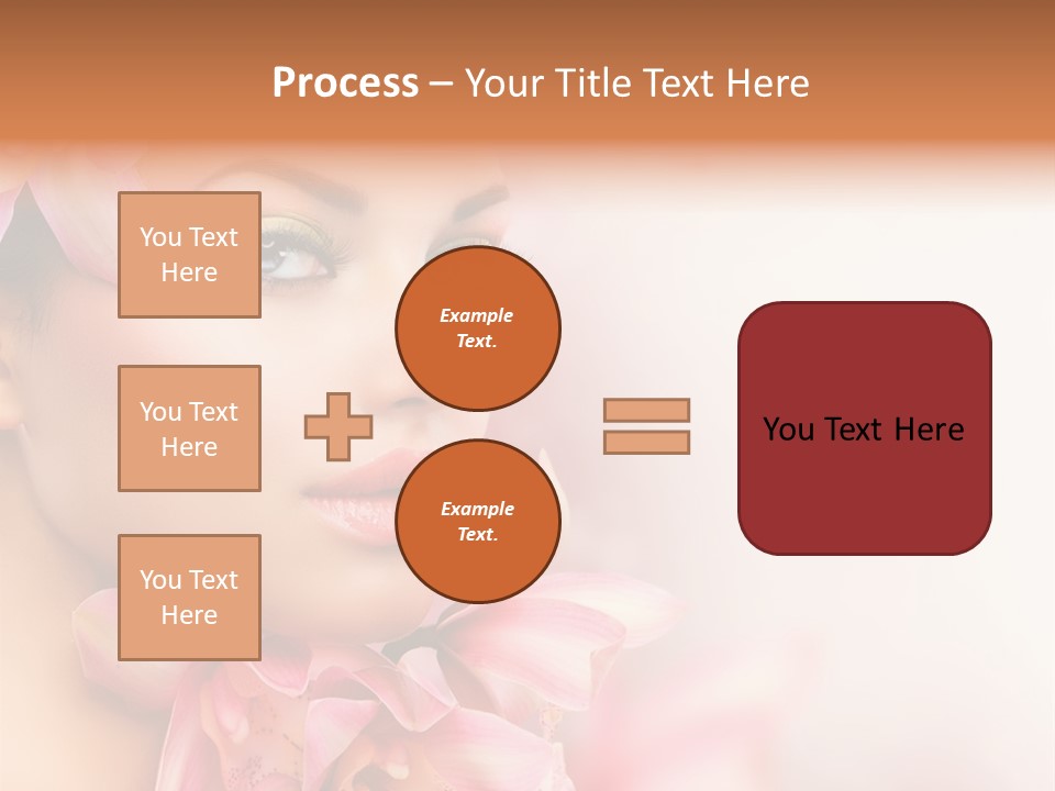 Background Brunette Head PowerPoint Template