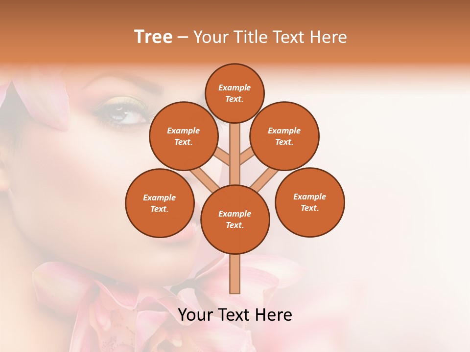 Background Brunette Head PowerPoint Template