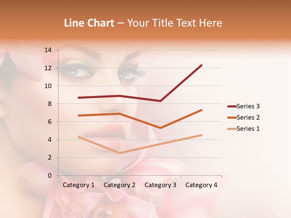 Background Brunette Head PowerPoint Template