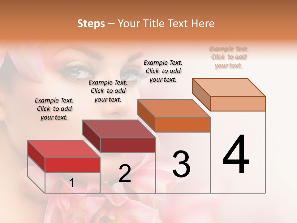 Background Brunette Head PowerPoint Template