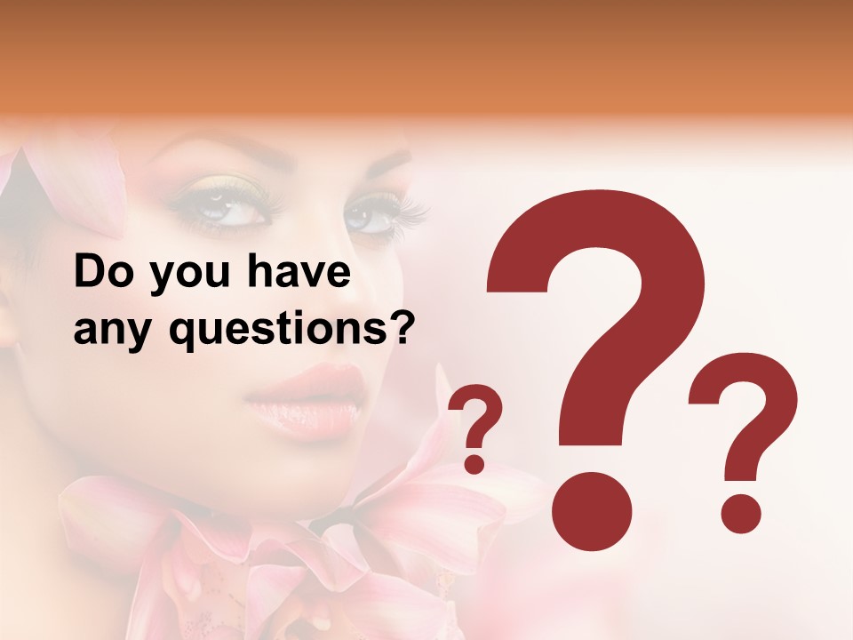 Background Brunette Head PowerPoint Template