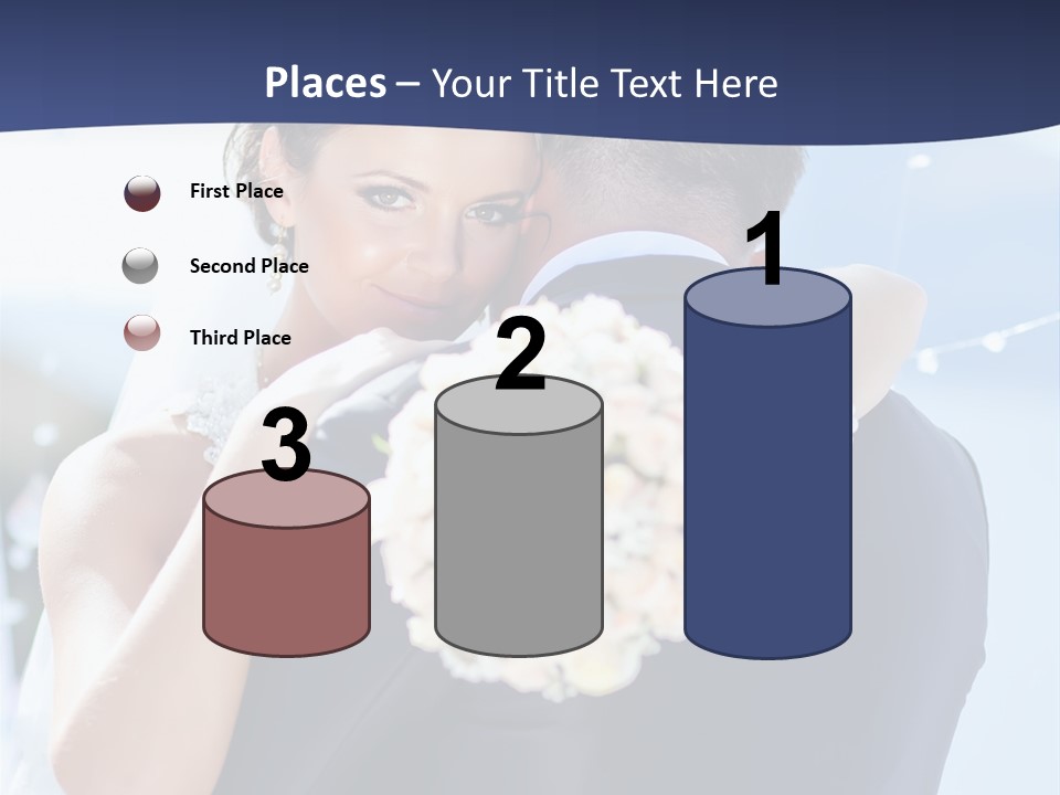 Green Bride Happy PowerPoint Template