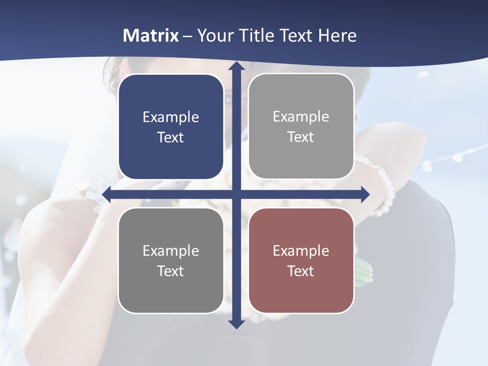 Green Bride Happy PowerPoint Template