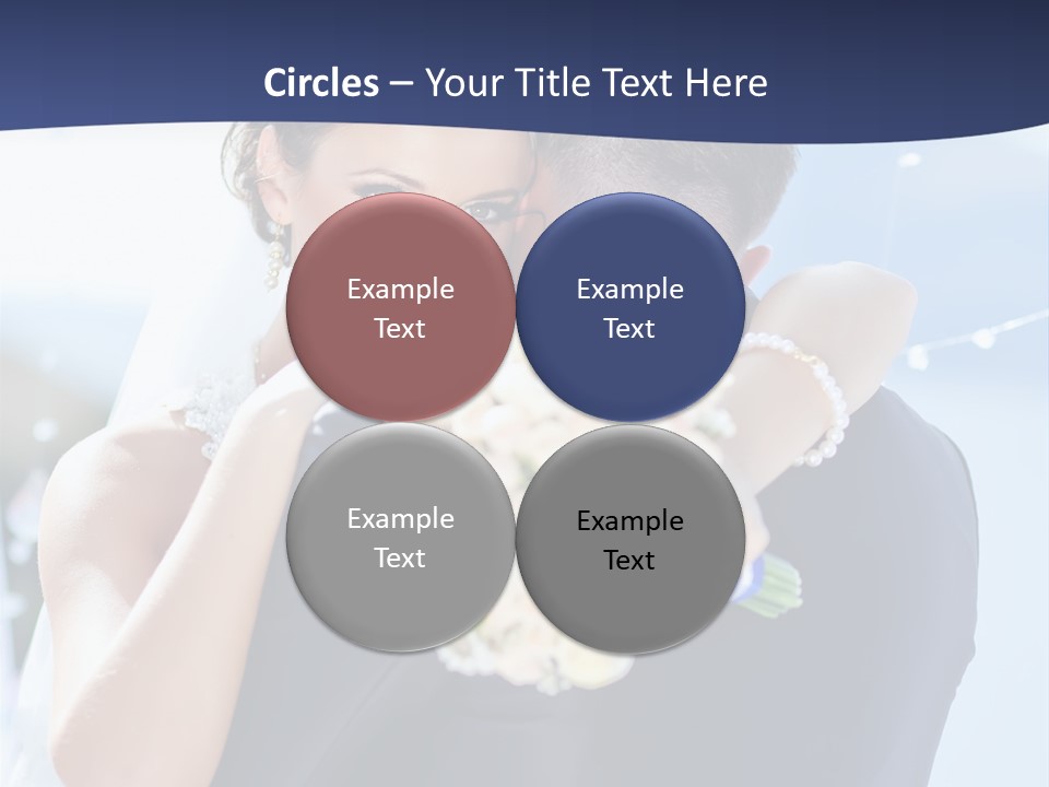 Green Bride Happy PowerPoint Template