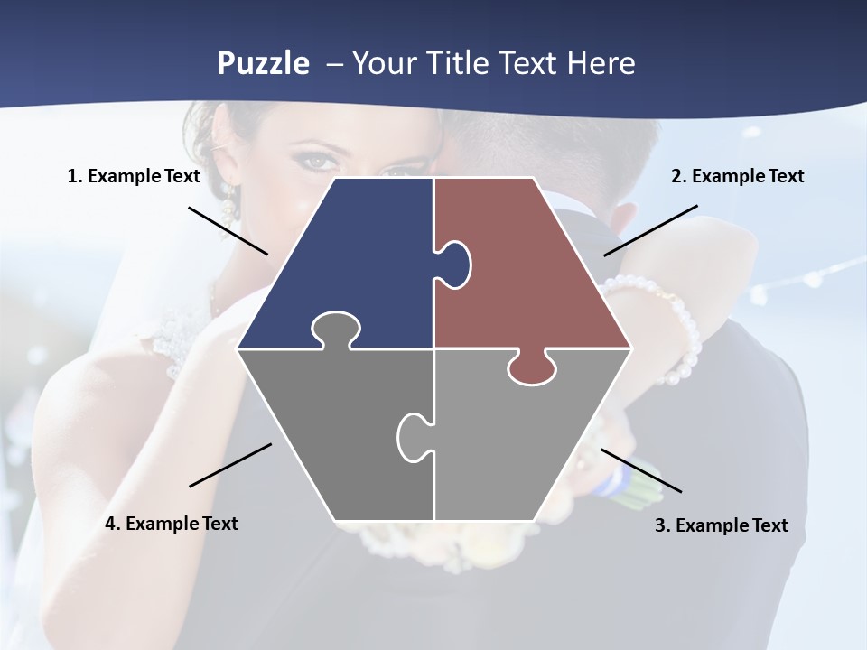 Green Bride Happy PowerPoint Template