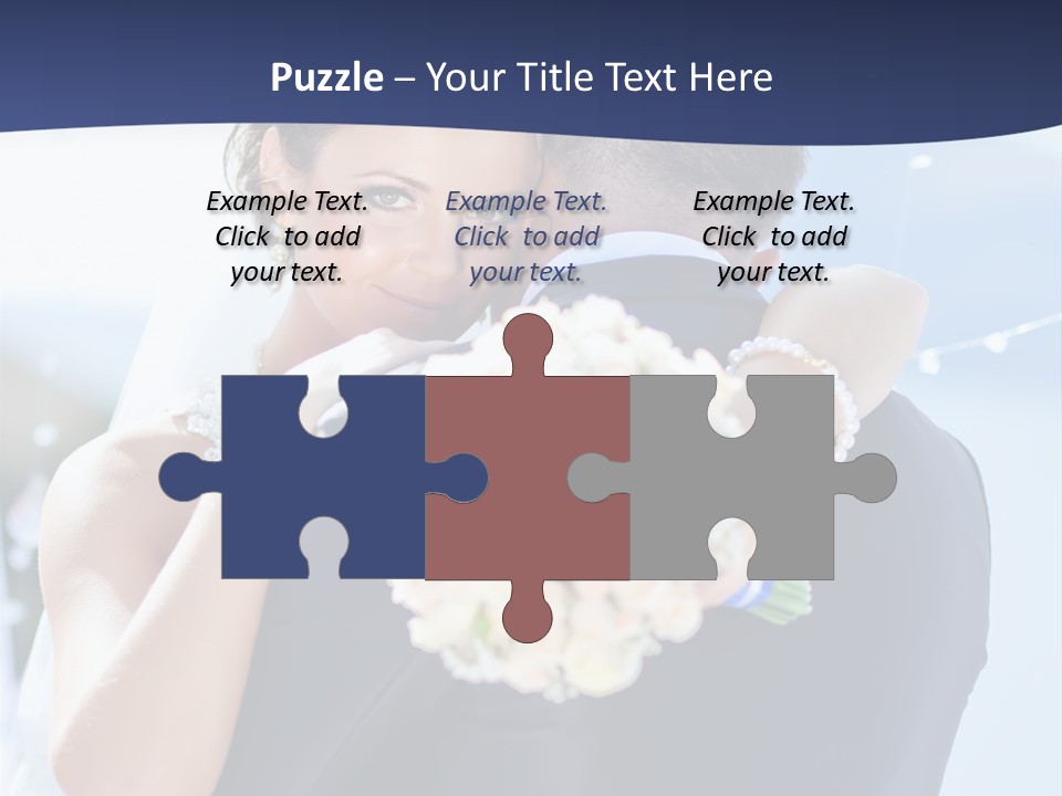 Green Bride Happy PowerPoint Template