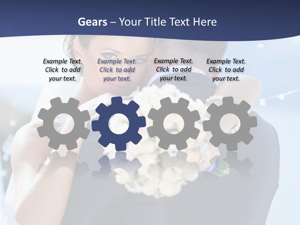Green Bride Happy PowerPoint Template