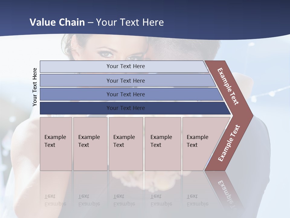 Green Bride Happy PowerPoint Template