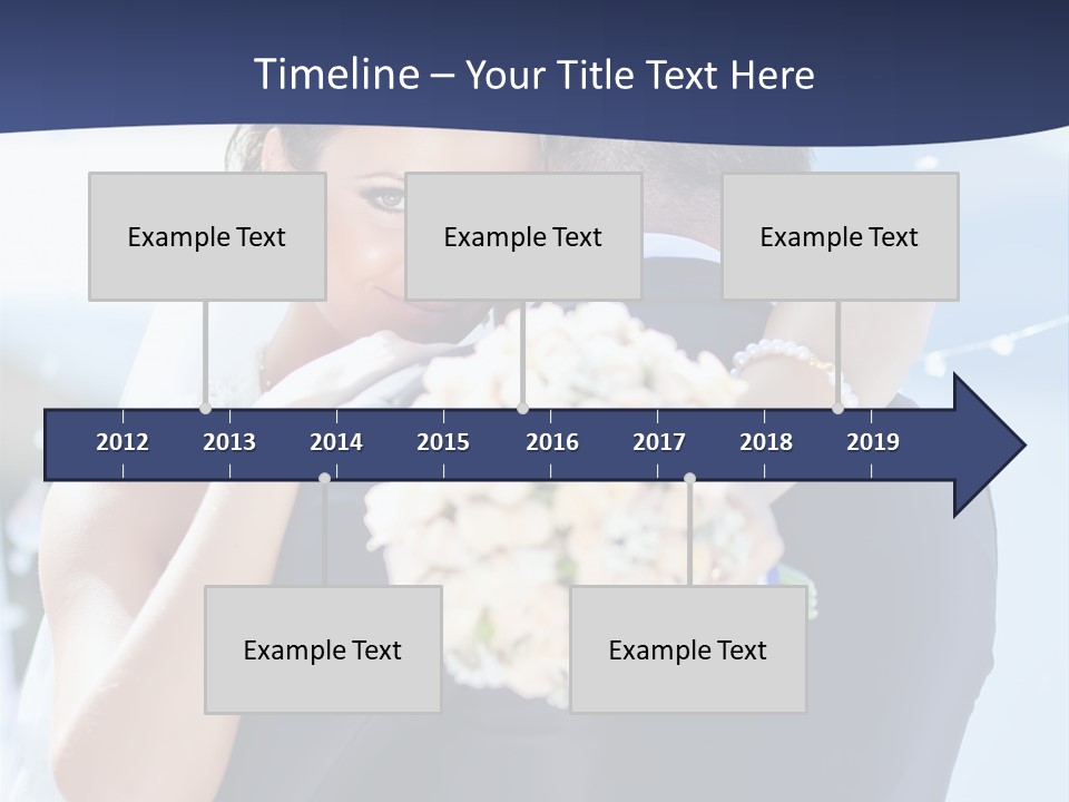 Green Bride Happy PowerPoint Template