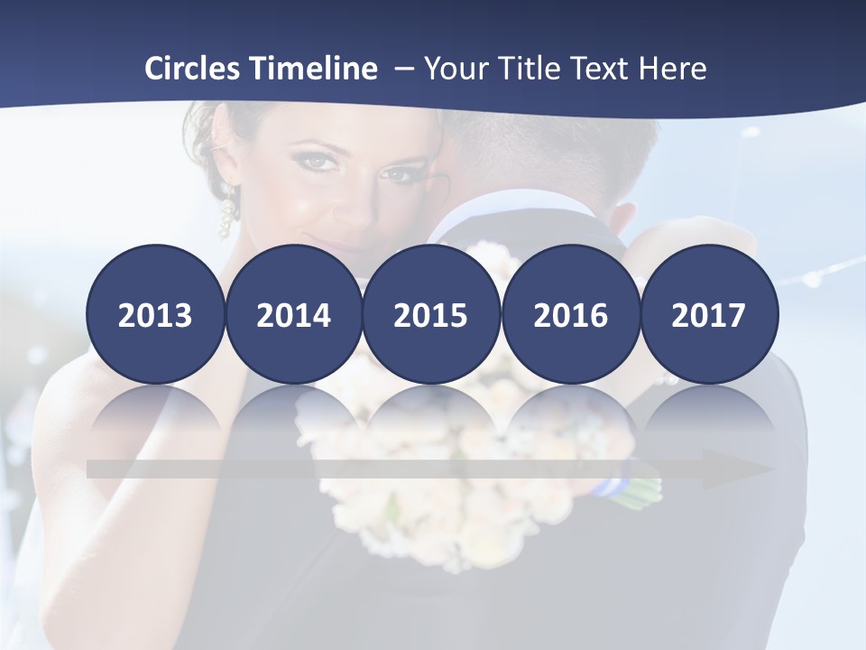 Green Bride Happy PowerPoint Template