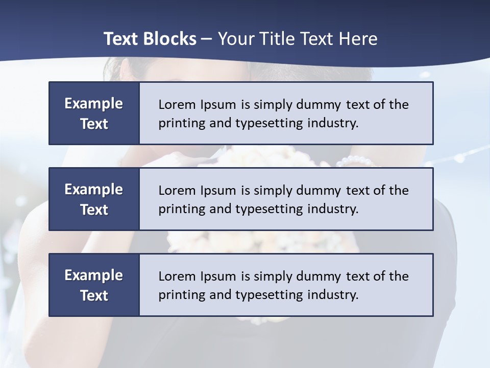 Green Bride Happy PowerPoint Template