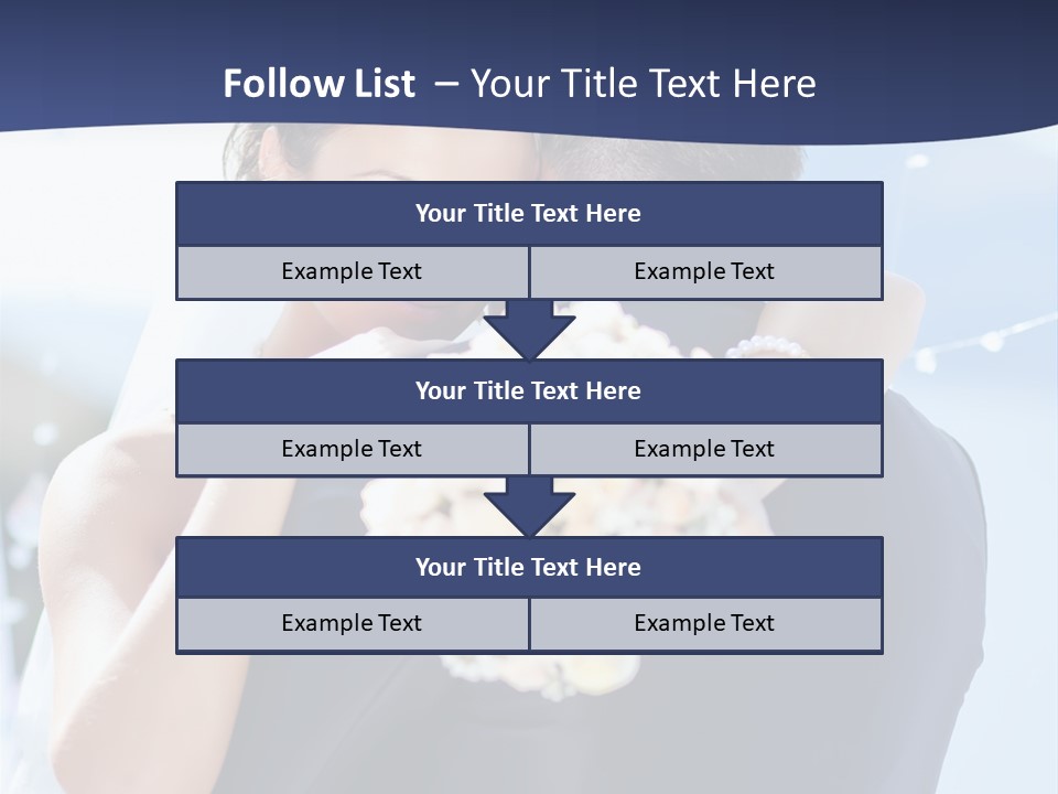 Green Bride Happy PowerPoint Template