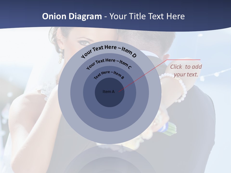 Green Bride Happy PowerPoint Template