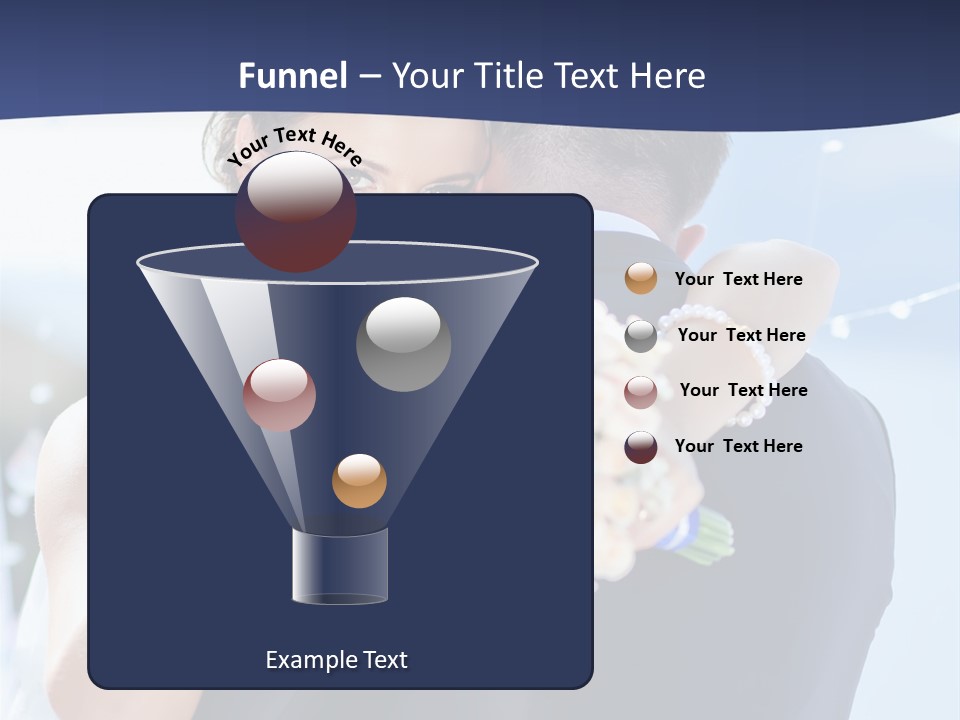 Green Bride Happy PowerPoint Template