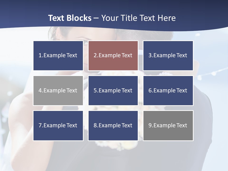 Green Bride Happy PowerPoint Template