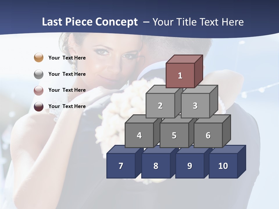 Green Bride Happy PowerPoint Template