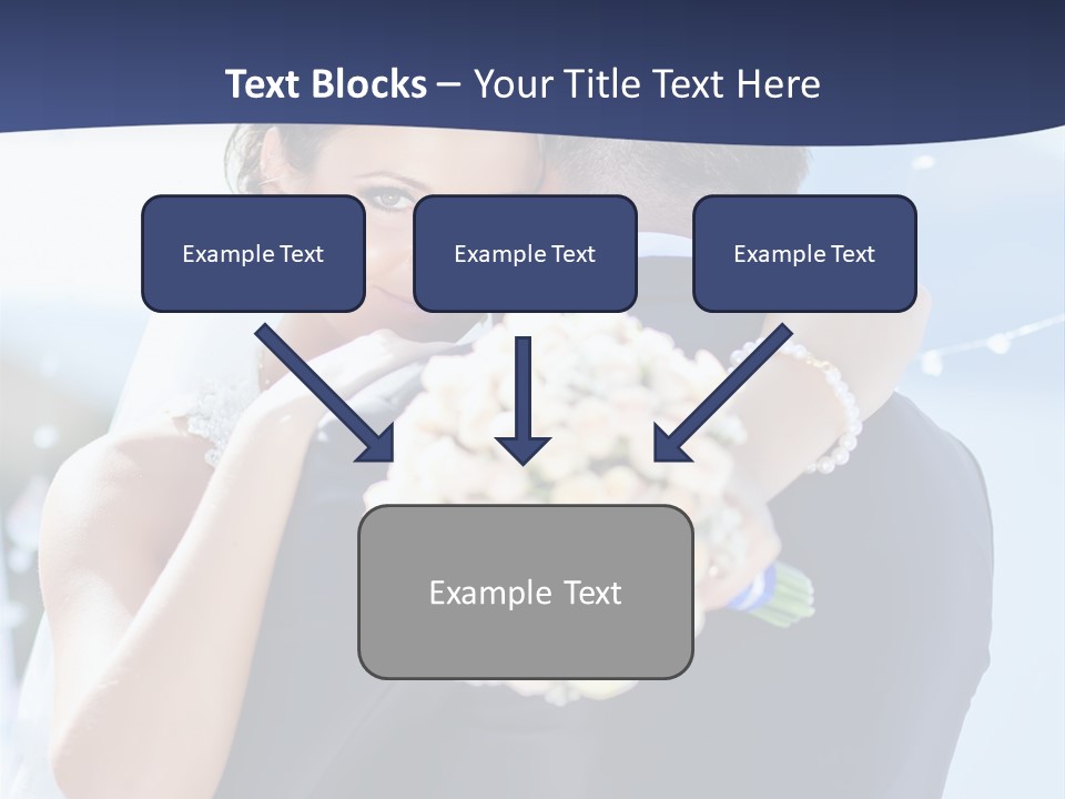 Green Bride Happy PowerPoint Template