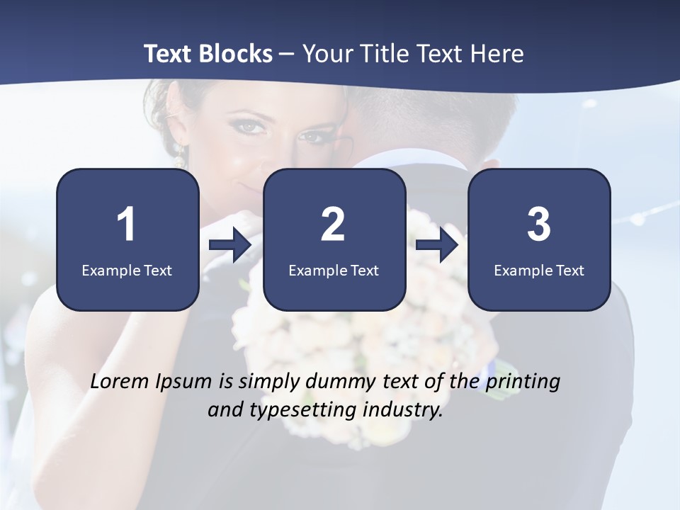 Green Bride Happy PowerPoint Template