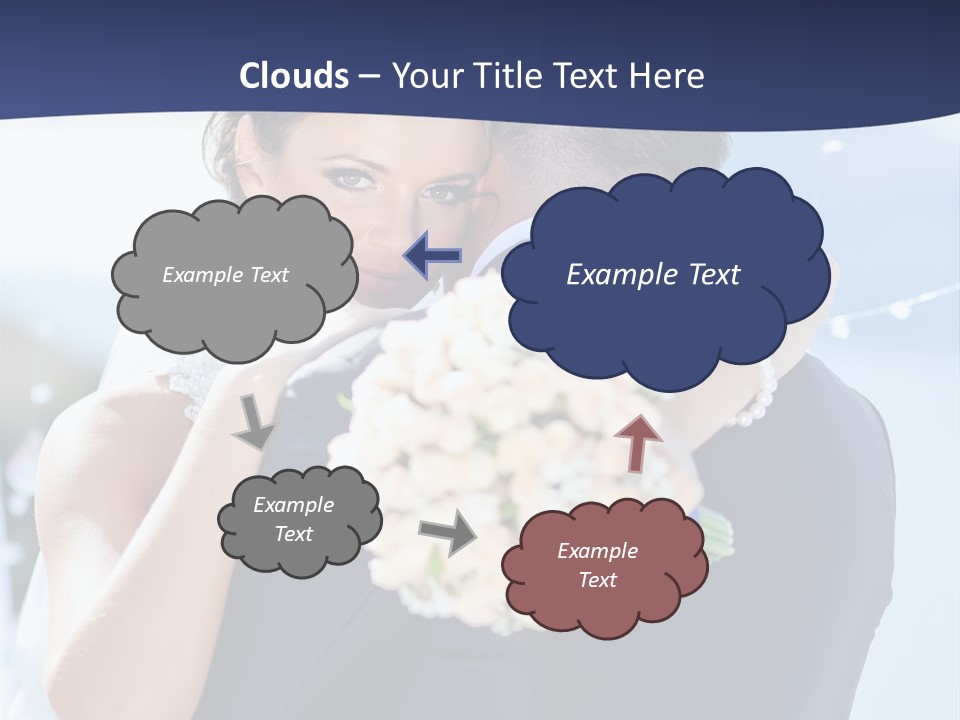 Green Bride Happy PowerPoint Template