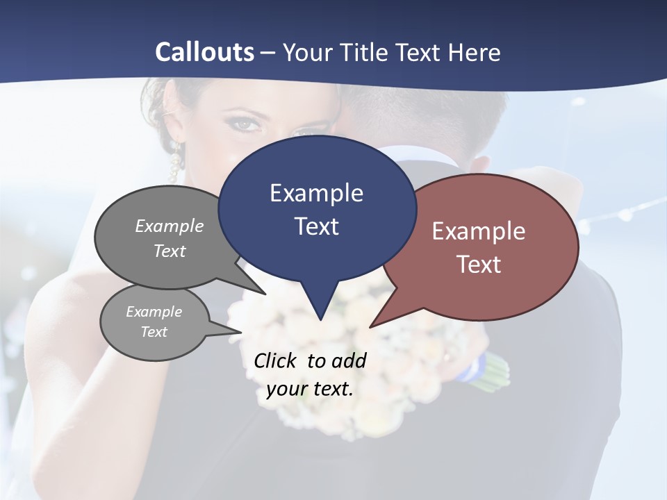 Green Bride Happy PowerPoint Template