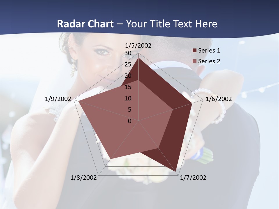 Green Bride Happy PowerPoint Template