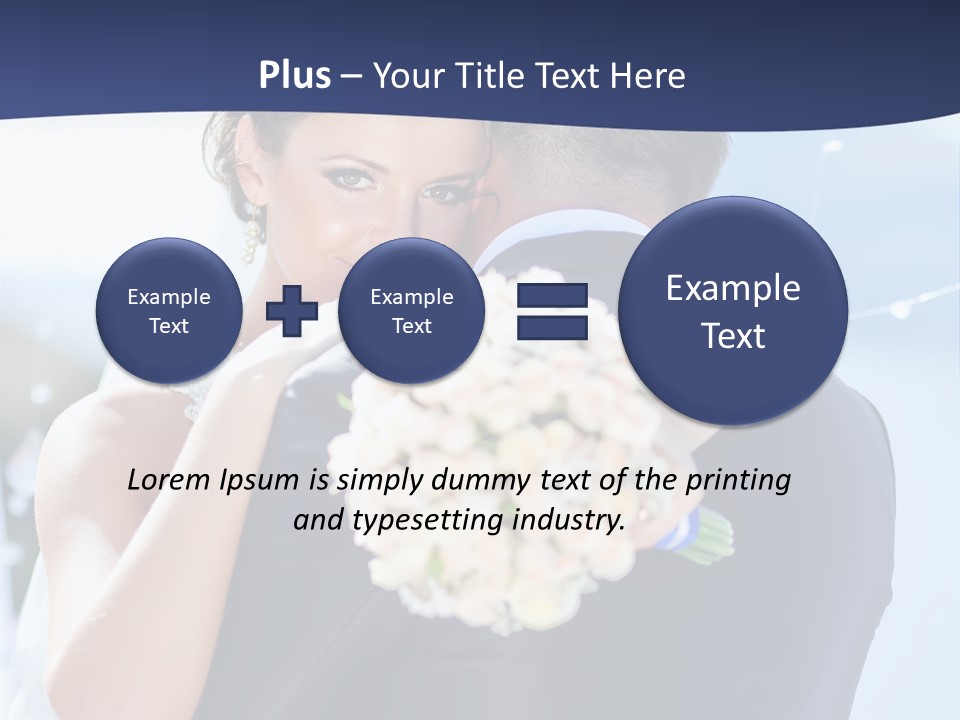 Green Bride Happy PowerPoint Template