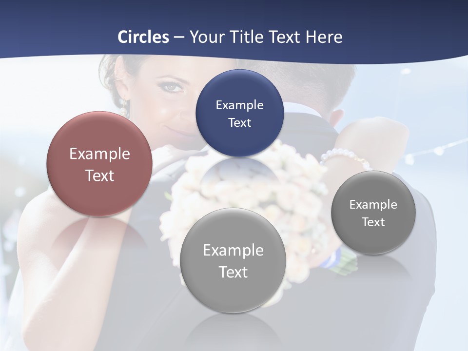 Green Bride Happy PowerPoint Template