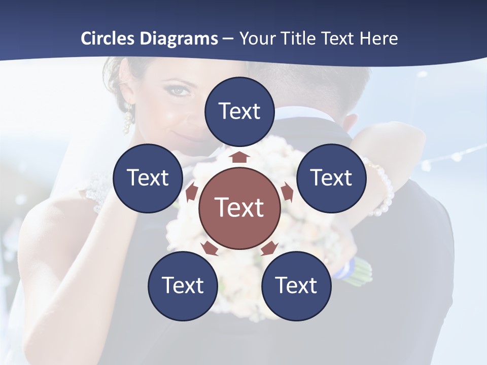 Green Bride Happy PowerPoint Template