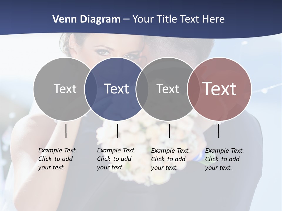 Green Bride Happy PowerPoint Template
