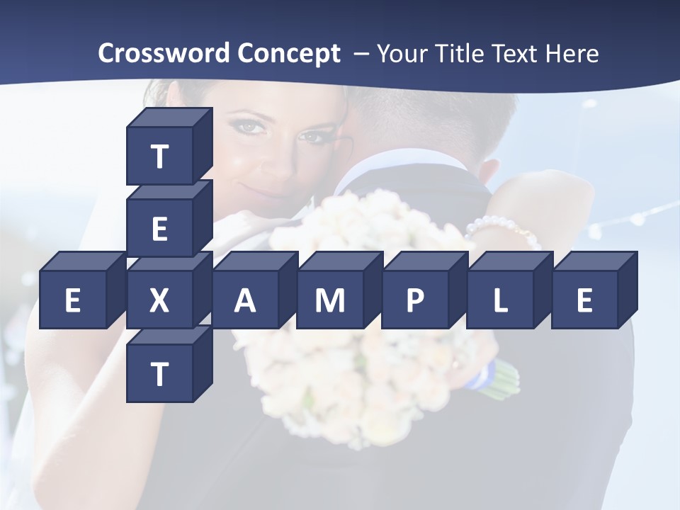 Green Bride Happy PowerPoint Template