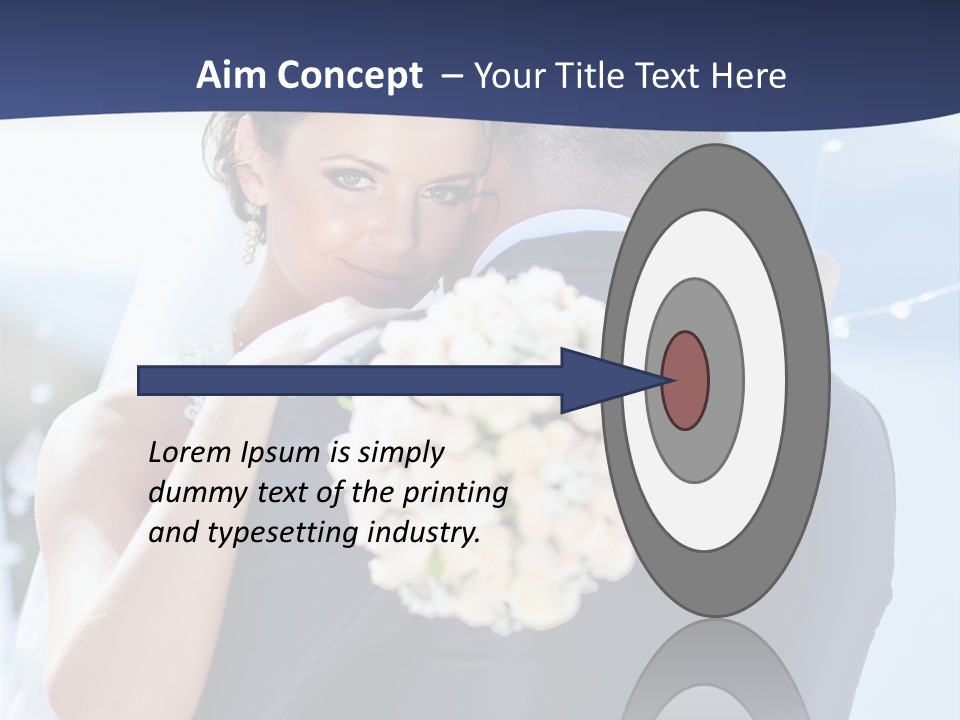 Green Bride Happy PowerPoint Template