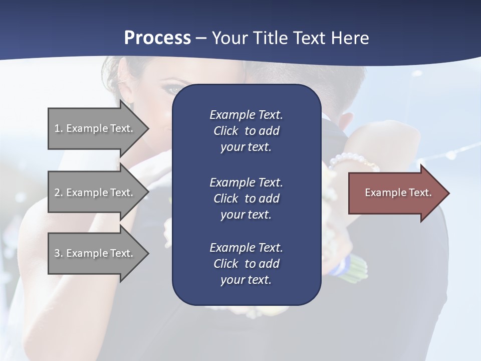 Green Bride Happy PowerPoint Template
