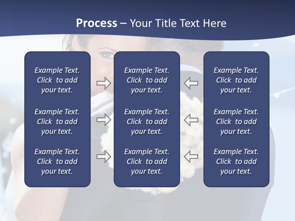 Green Bride Happy PowerPoint Template