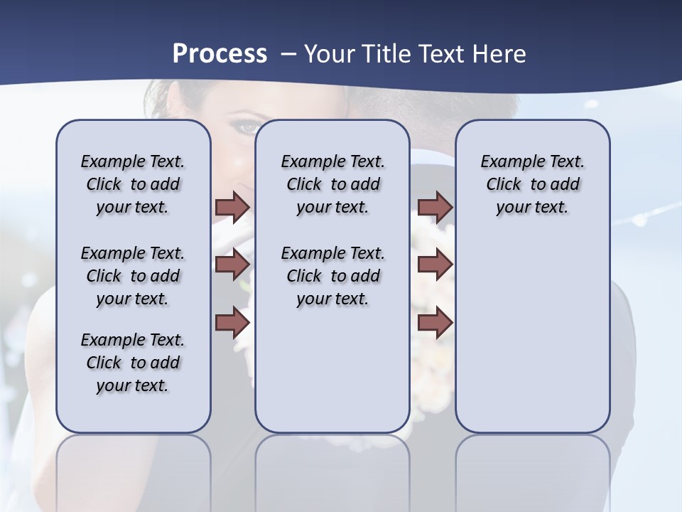 Green Bride Happy PowerPoint Template
