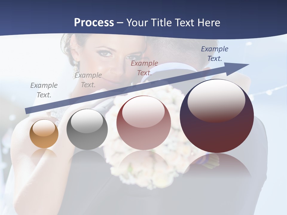 Green Bride Happy PowerPoint Template