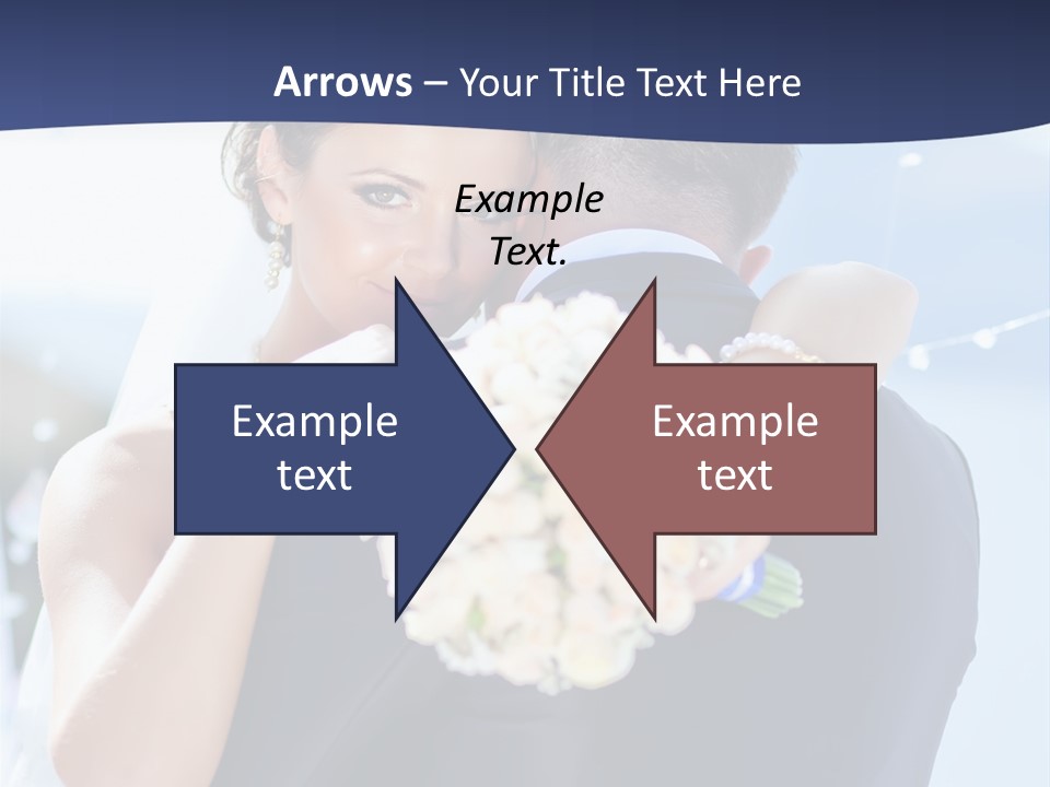 Green Bride Happy PowerPoint Template