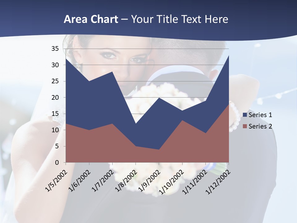 Green Bride Happy PowerPoint Template